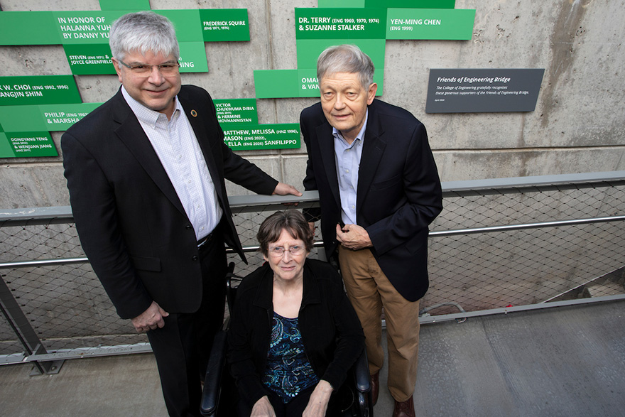 Friends of Engineering Bridge unveiling event