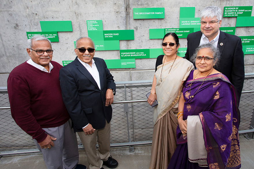 Friends of Engineering Bridge unveiling event