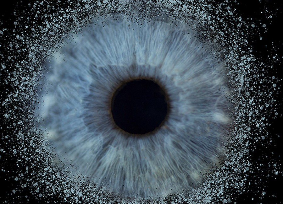 Stylized up-close image of an eye