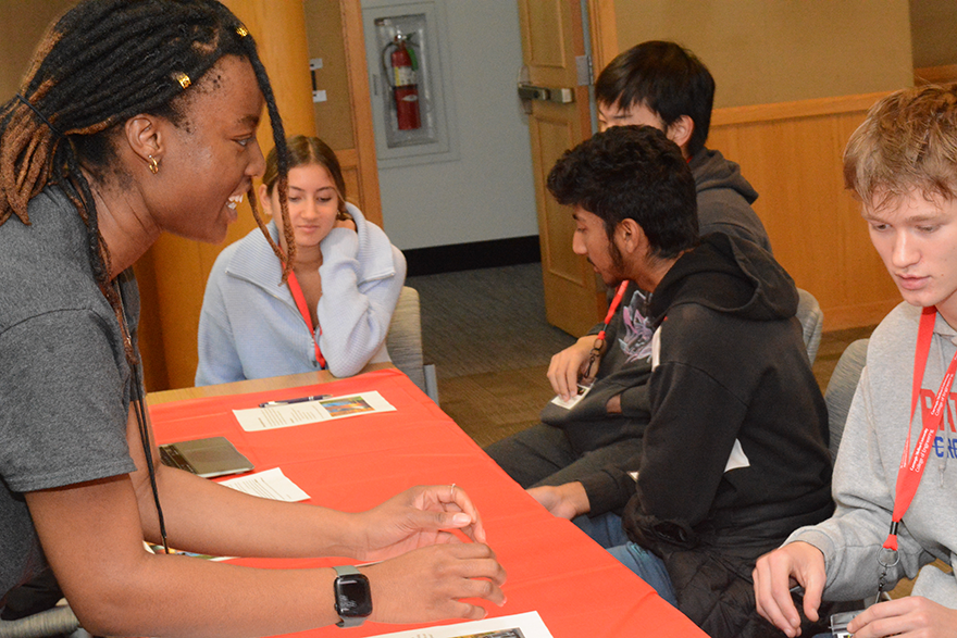 students participating in Be an Engineer