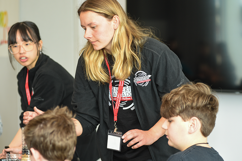 K-12 students learn about engineering from CMU students and faculty
