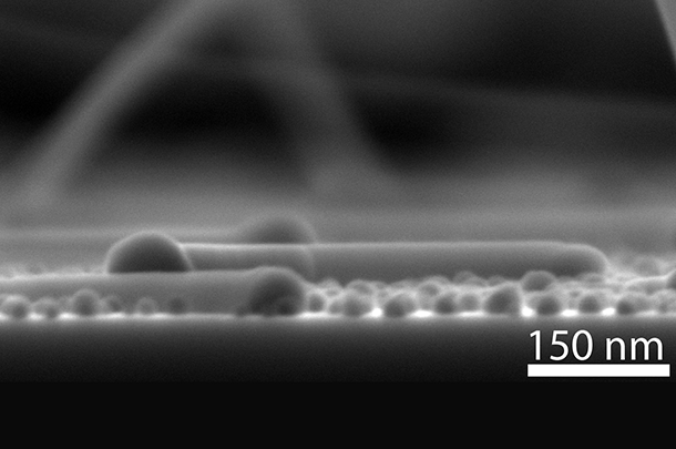 Crawling nanowire along the surface of graphene films