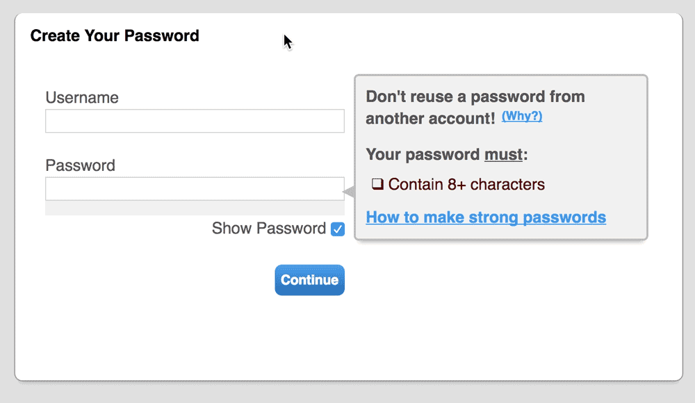 Password meter demo