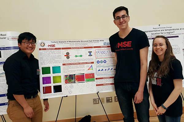 CMU engineering students with their research at the Meeting of the Minds