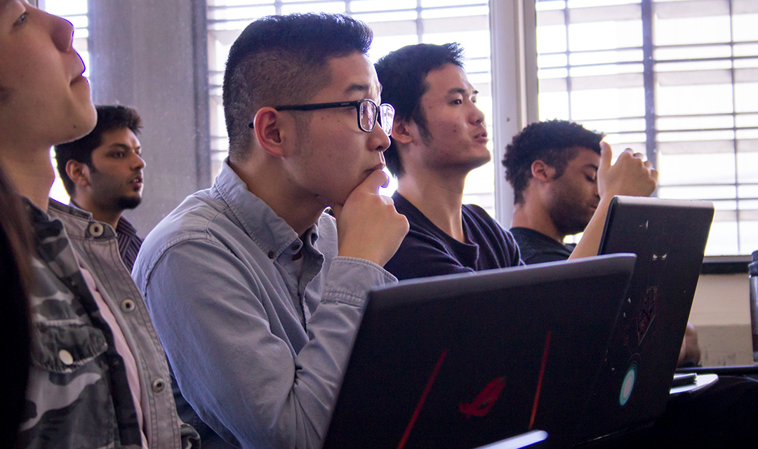 Students at desks
