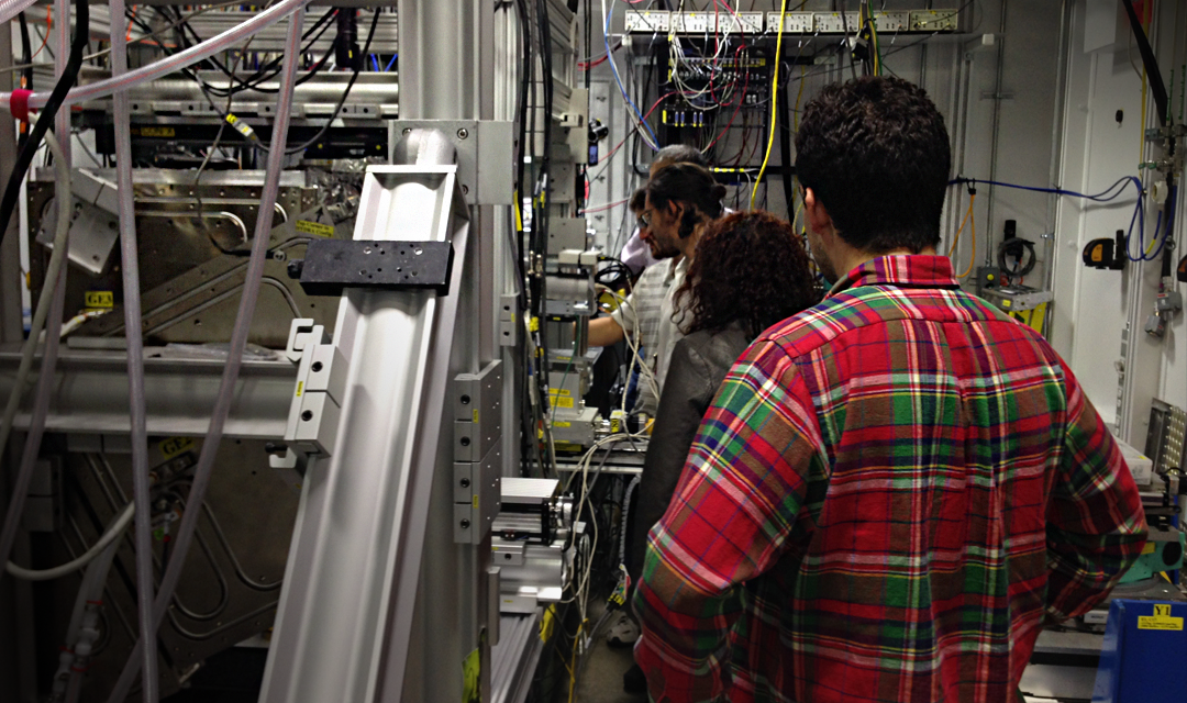 Images of Carnegie Mellon University researchers in the Argonne National Labs Advanced Photon Source facility.