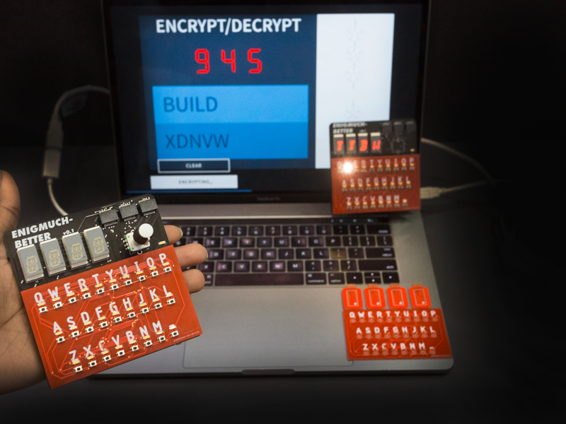 ECE and Computer Science seniors created the Enig-Much Better Machine, a cryptography system that improves upon the flaws of the Enigma Machine used by German forces in World War II.