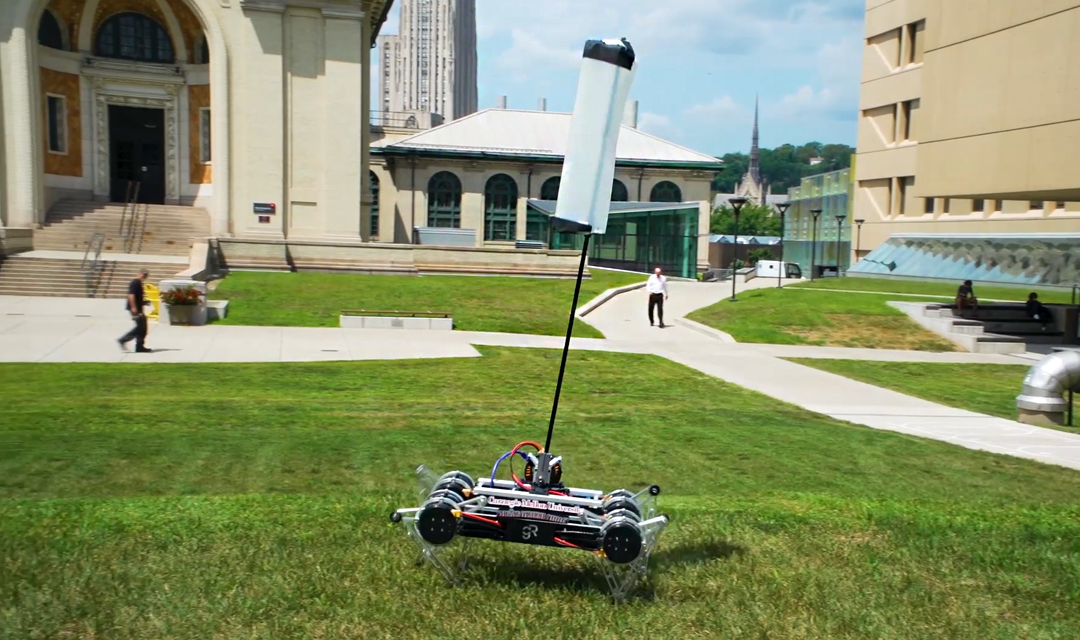 Robot on CMU's campus