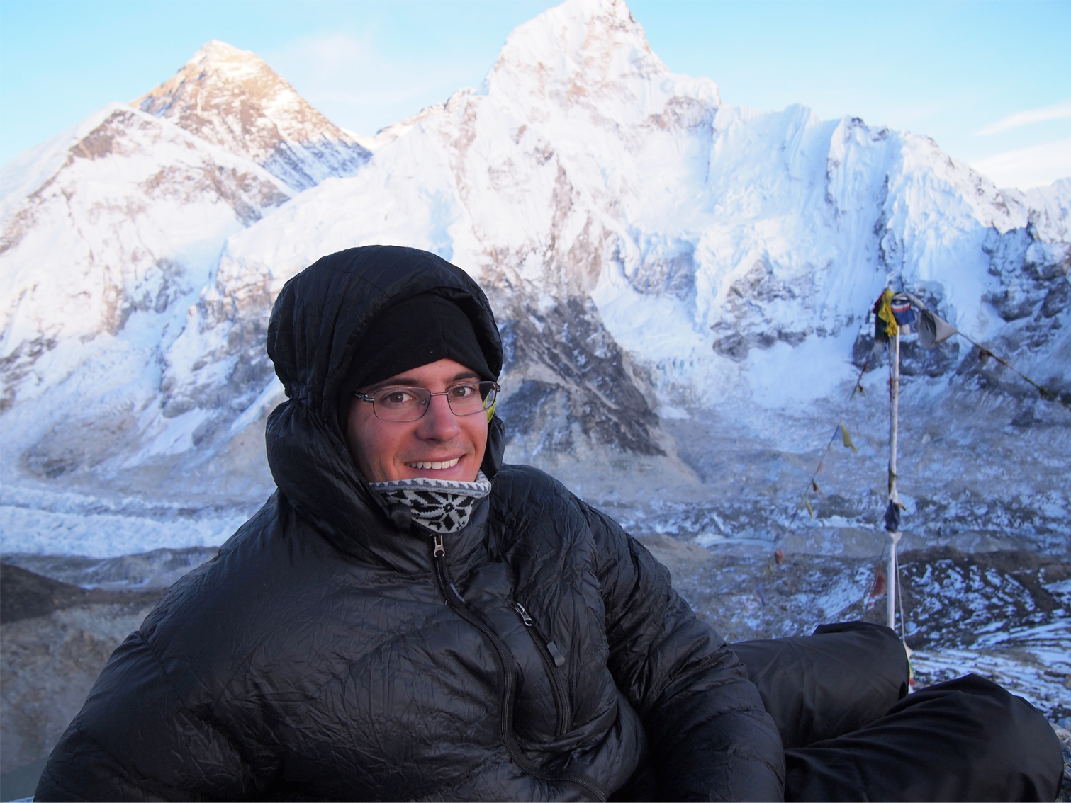 David Rounce in front of a mountain