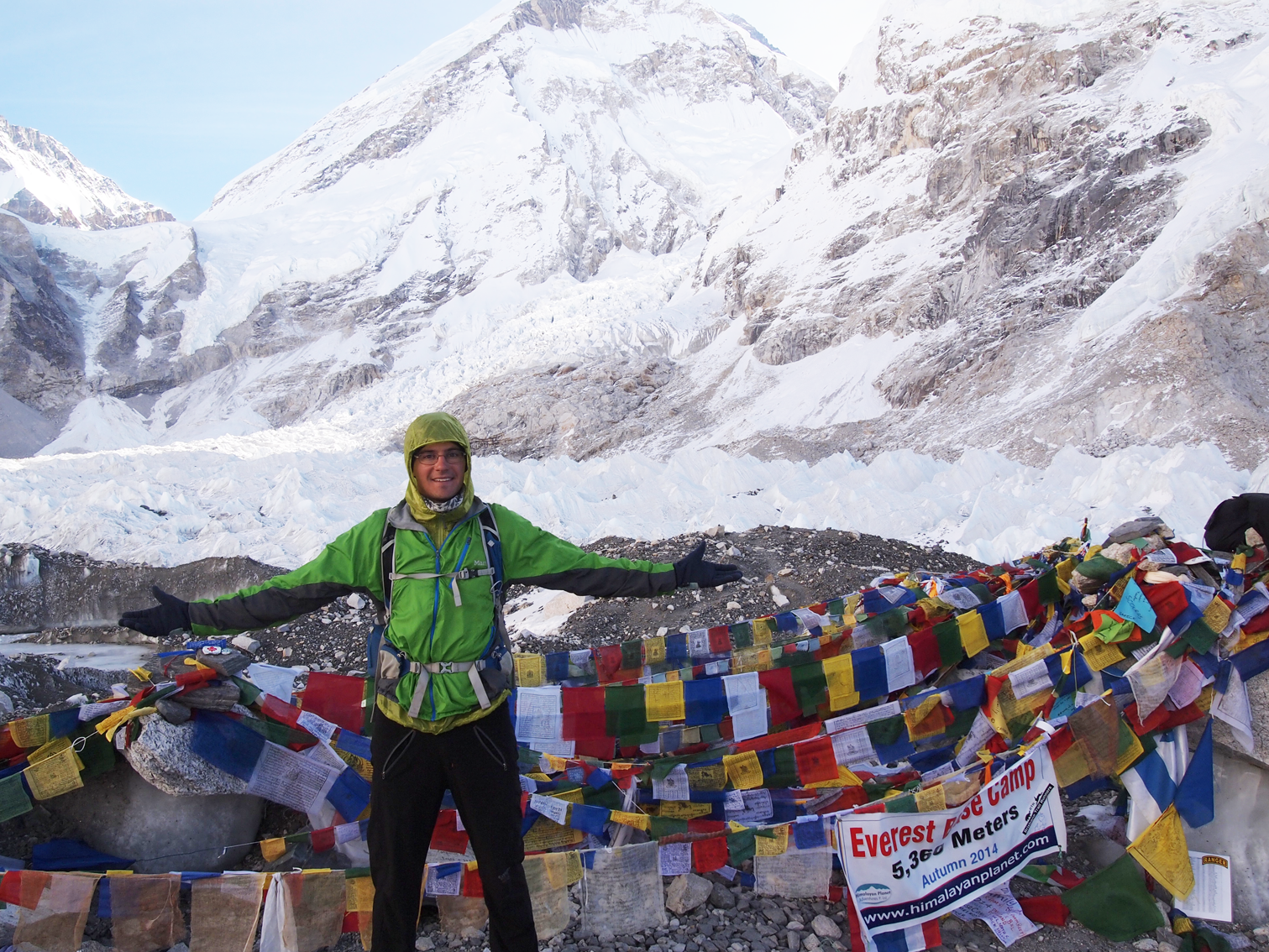 David Rounce at the Everest base camp