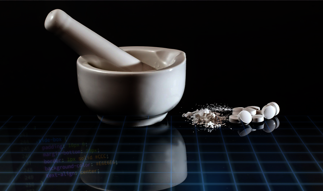 Grinding bowl and pharmaceuticals