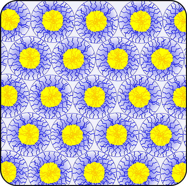 Diblock polymers in crystal format