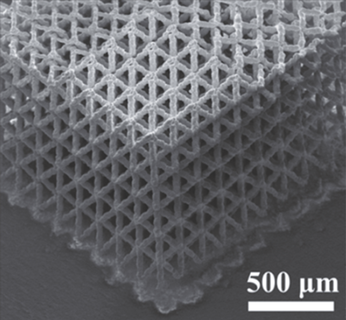 Many MXene flakes compiled (portion of structure)