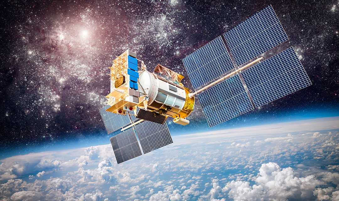 Satellite in space