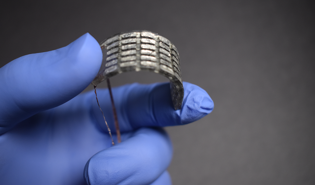 Stretchable transducer for soft robotics