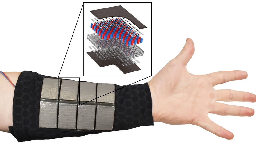 Softbotics device on an arm