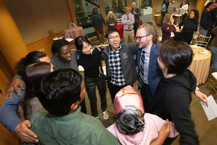 Group of students in a circle