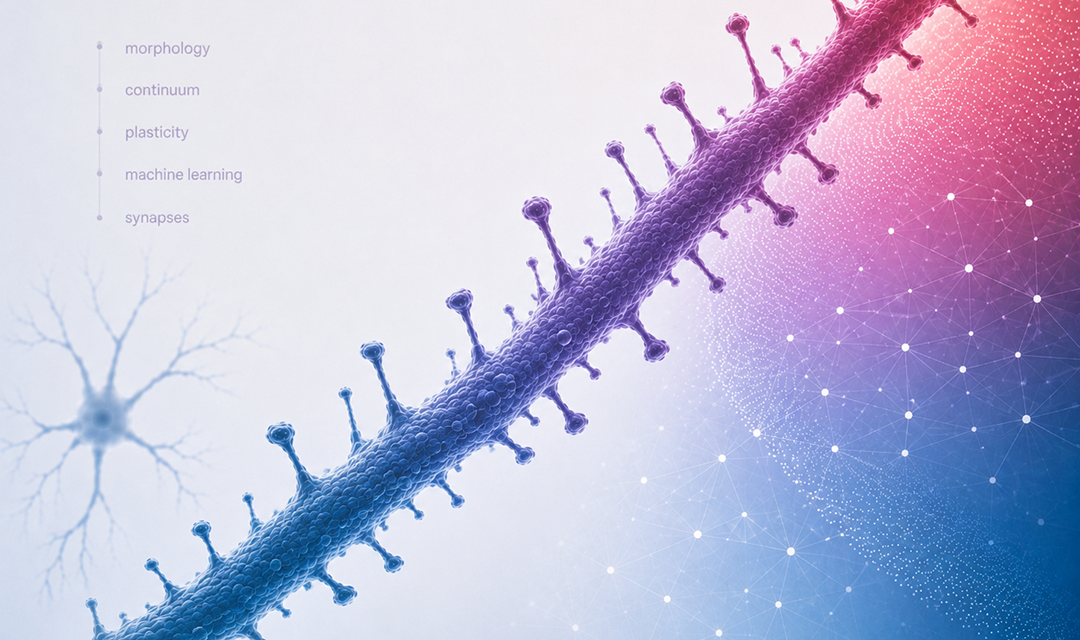 Dendrite on a multicolored background