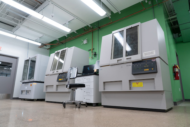 Three  X-ray Diffractometer machines