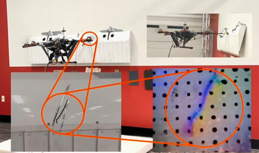 Multi-modal Aerial Manipulation for Large Device Inspection