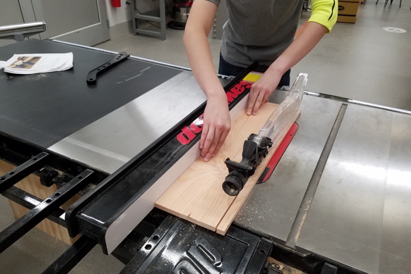24-206: student using table saw